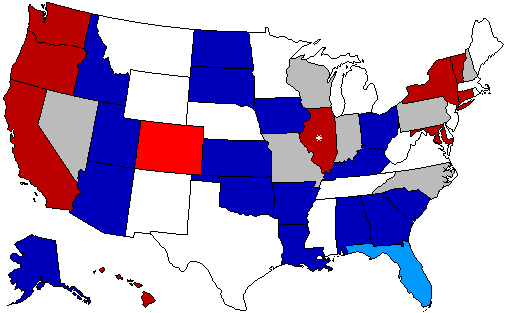 2016 Senatorial Polls Map