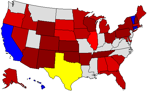 2006 Gubernatorial Endorsement Map