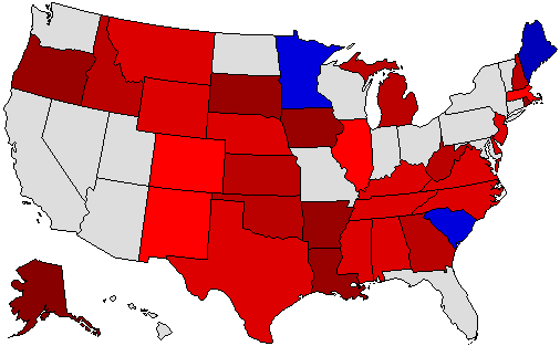 2008 Senate Endorsement Map