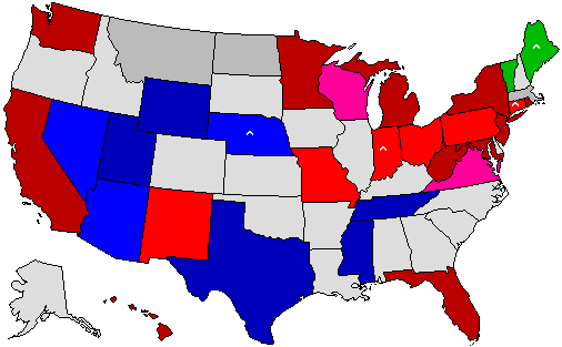 2012 Senatorial Polls Map
