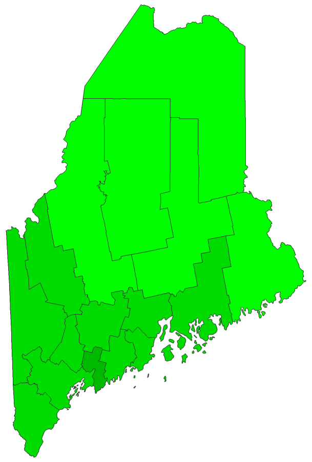 2012 Senatorial General Election - Maine Election County Map
