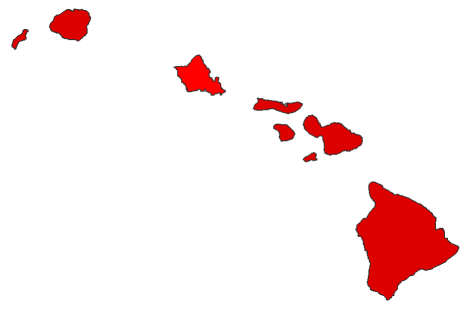 2014 Gubernatorial General Election - Hawaii Election County Map