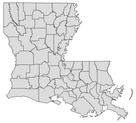 2020 Senatorial General Election - Louisiana Election County Map