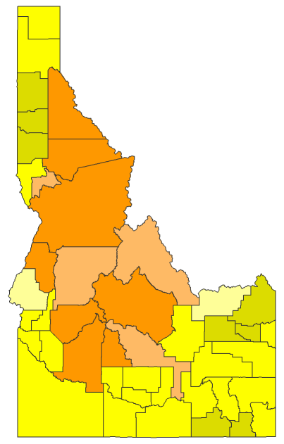 2016 Presidential Republican Primary - Idaho Election County Map