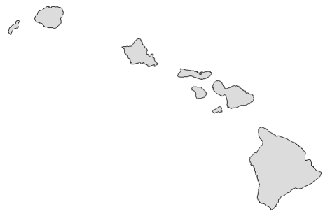 2020 Presidential Democratic Primary - Hawaii Election County Map