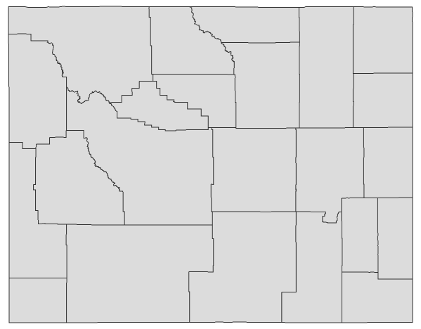 2020 Presidential Democratic Caucus - Wyoming Election County Map