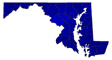 2024 Presidential Republican Primary - Maryland Election County Map