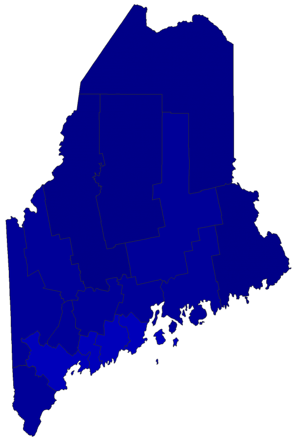 2024 Presidential Republican Primary - Maine Election County Map