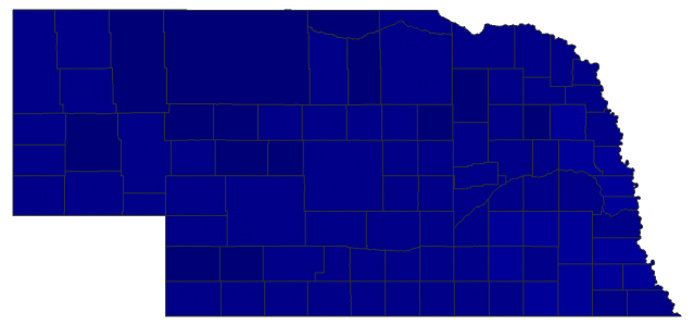 2024 Presidential Republican Primary - Nebraska Election County Map