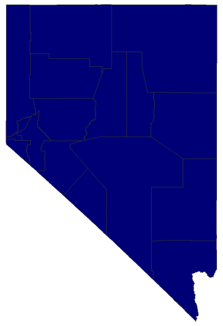 2024 Presidential Republican Caucus - Nevada Election County Map