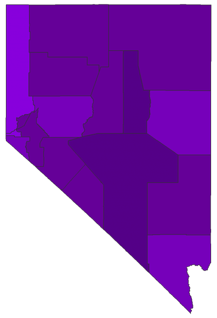 2024 Presidential Republican Primary - Nevada Election County Map