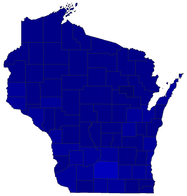 2024 Presidential Republican Primary - Wisconsin Election County Map