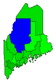2018 Maine County Map of General Election Results for Senator