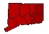 1994 Connecticut County Map of General Election Results for Senator