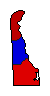 2002 Delaware County Map of General Election Results for Senator