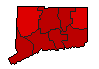 2016 Connecticut County Map of General Election Results for Senator