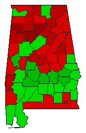 2006 Alabama County Map of General Election Results for Referendum