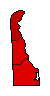 2000 Delaware County Map of General Election Results for Governor