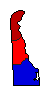 2016 Delaware County Map of General Election Results for Governor