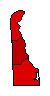 1974 Delaware County Map of General Election Results for Attorney General
