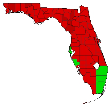 2008 Florida County Map of General Election Results for Referendum