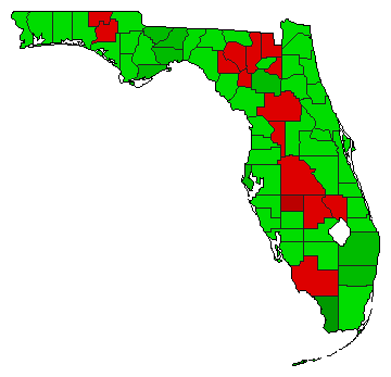 2014 Florida County Map of General Election Results for Referendum