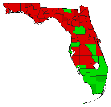2004 Florida County Map of General Election Results for Referendum