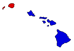 2002 Hawaii County Map of General Election Results for Governor