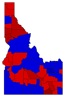 1994 Idaho County Map of General Election Results for State Auditor
