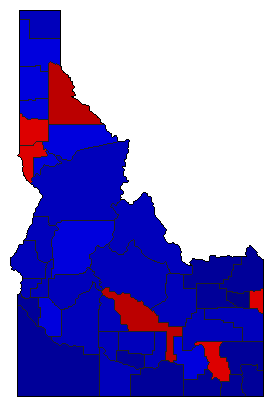 2006 Idaho County Map of General Election Results for Attorney General