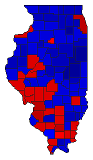 1978 Illinois County Map of General Election Results for State Treasurer
