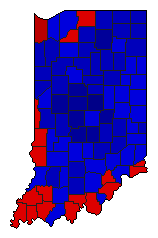 1984 Indiana County Map of General Election Results for Attorney General