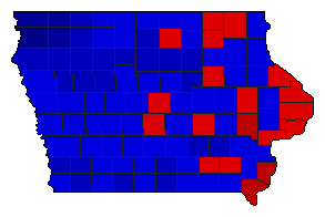 2006 Iowa County Map of General Election Results for Agriculture Commissioner