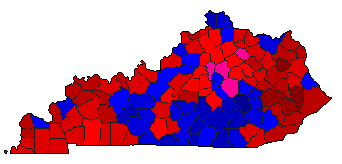 2003 Kentucky County Map of General Election Results for Attorney General