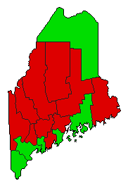 2008 Maine County Map of General Election Results for Referendum