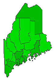 2012 Maine County Map of General Election Results for Referendum