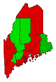 2007 Maine County Map of General Election Results for Initiative