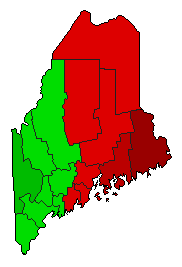 2010 Maine County Map of General Election Results for Initiative