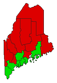 2016 Maine County Map of General Election Results for Initiative
