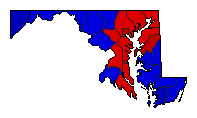 1946 Maryland County Map of General Election Results for Comptroller General