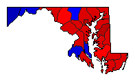 1923 Maryland County Map of General Election Results for Attorney General