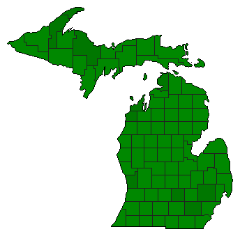 2020 Michigan County Map of General Election Results for Referendum