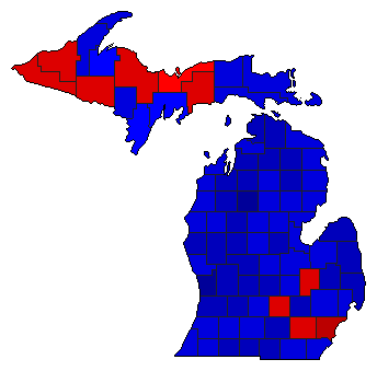 2006 Michigan County Map of General Election Results for Attorney General