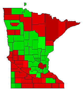 2012 Minnesota County Map of General Election Results for Referendum