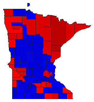 2006 Minnesota County Map of General Election Results for Secretary of State