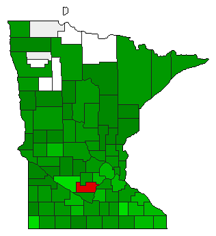 1894 Minnesota County Map of General Election Results for Amendment