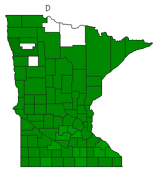 1904 Minnesota County Map of General Election Results for Amendment