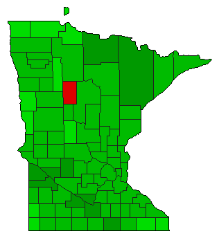 1982 Minnesota County Map of General Election Results for Amendment