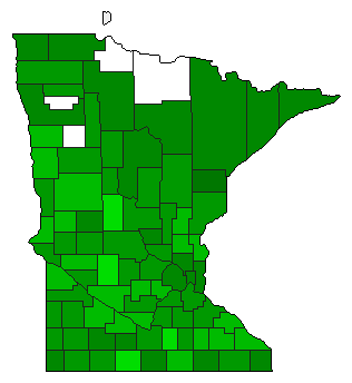 1904 Minnesota County Map of General Election Results for Amendment