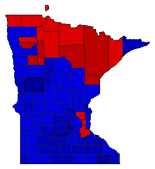 1948 Minnesota County Map of General Election Results for Attorney General